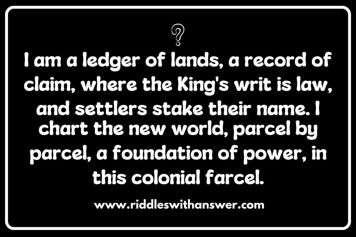 Colonial Times Riddles: Language and Wordplay of the Past