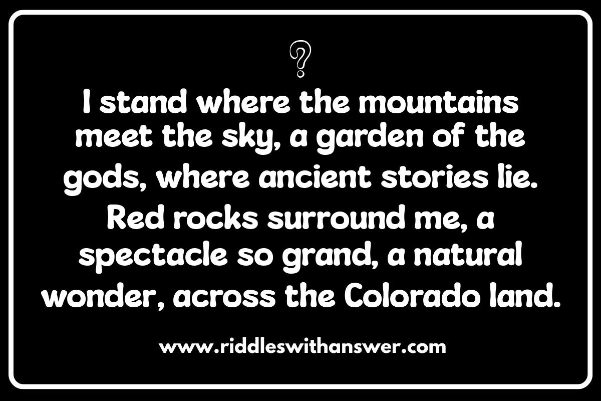 Colorado Springs Riddles: Solving Downtown