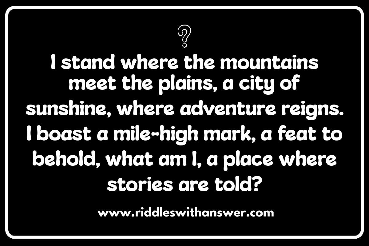 Denver Riddles: Exploring Local Lore and Legends