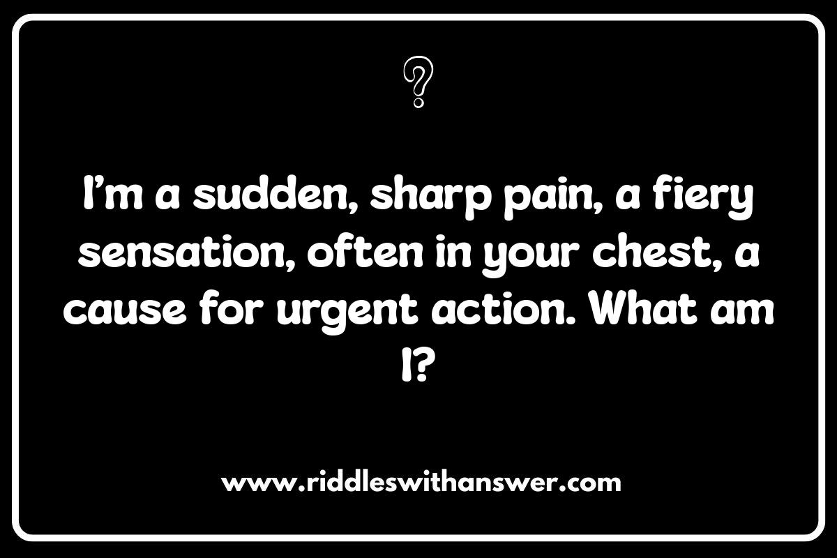 First Aid Riddles: The Importance of Quick Thinking