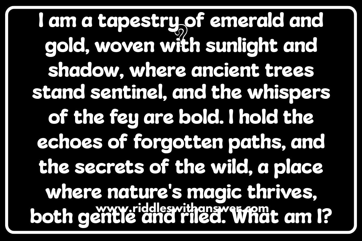 Integrating Lore into Forest Riddles: A Deeper Dive