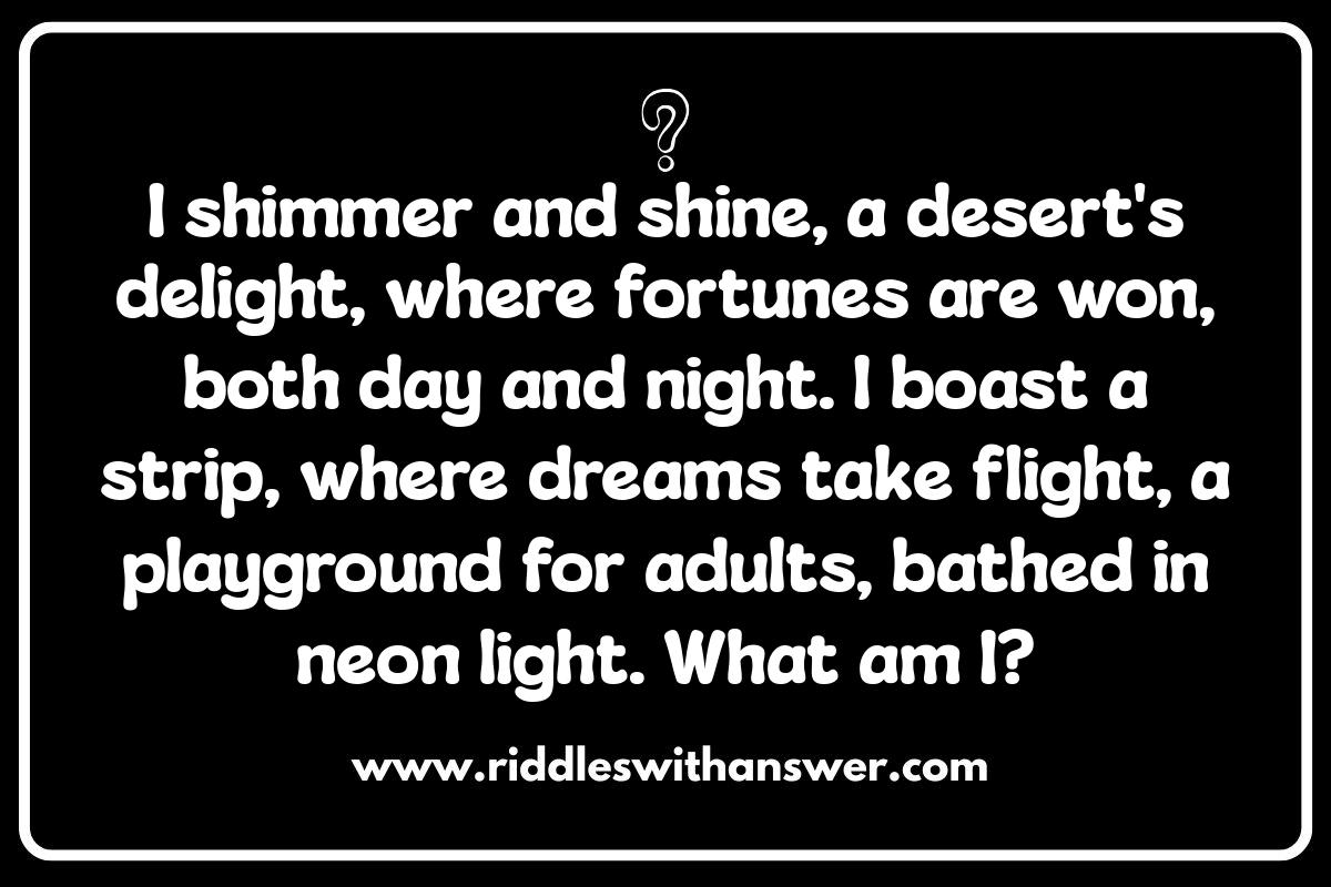 Las Vegas Riddles: Gambling on Wordplay