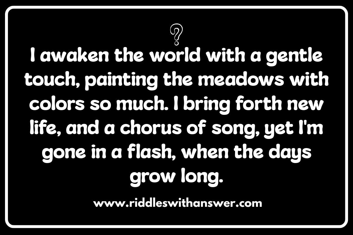 Seasonal Riddles Themes: From Spring Blooms to Winter Frost