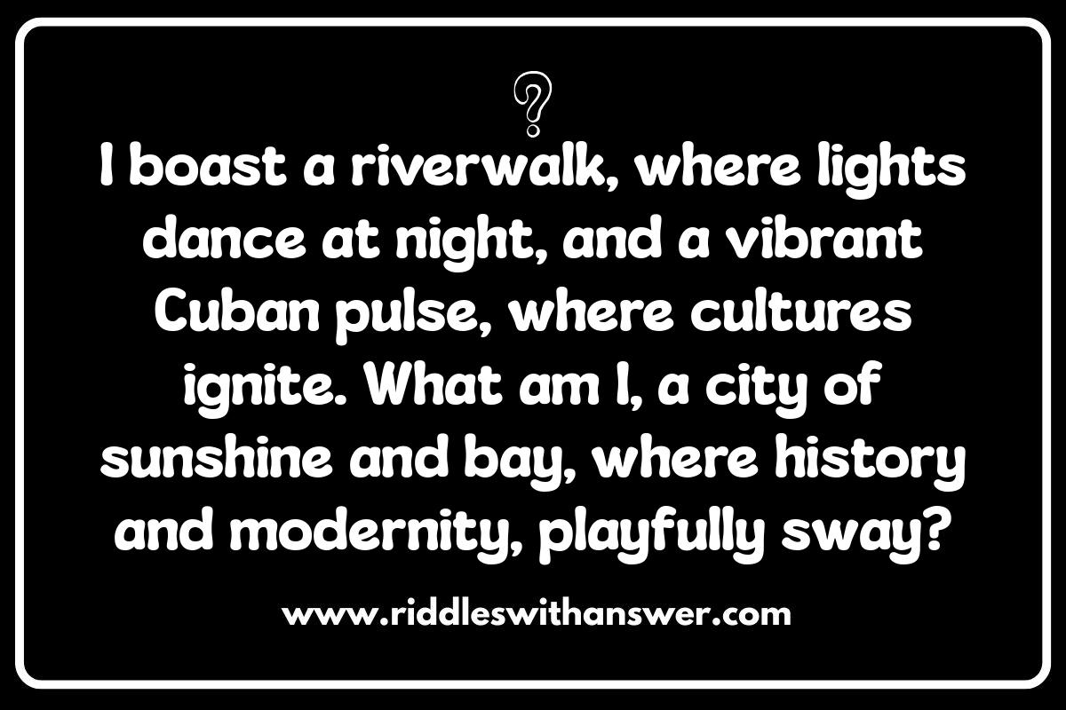 Tampa Riddles: Exploring the City