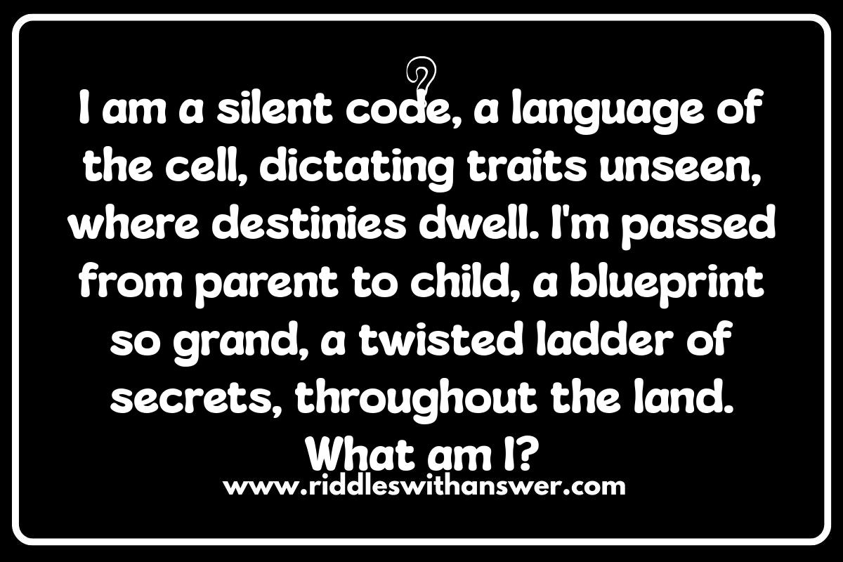 The Language of Life: Decoding Genetics Riddles