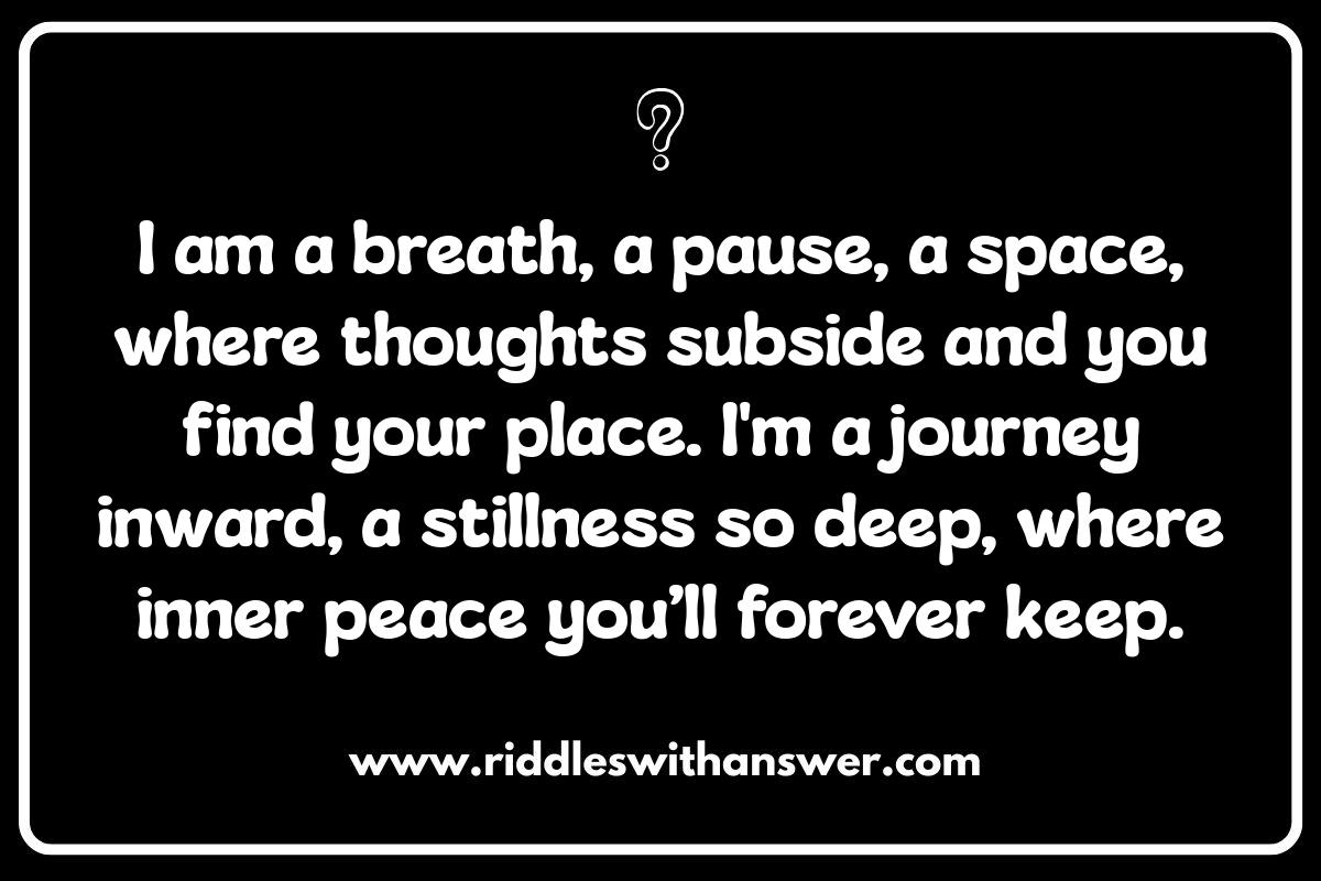 The Playful Side of Spirituality: Yoga and Meditation Riddles