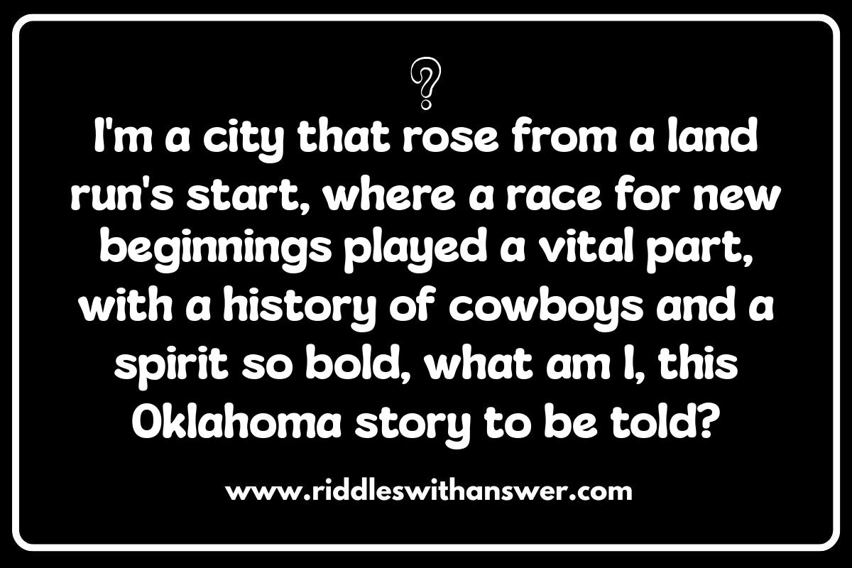 Unlocking History: Oklahoma Riddles and Their Origins