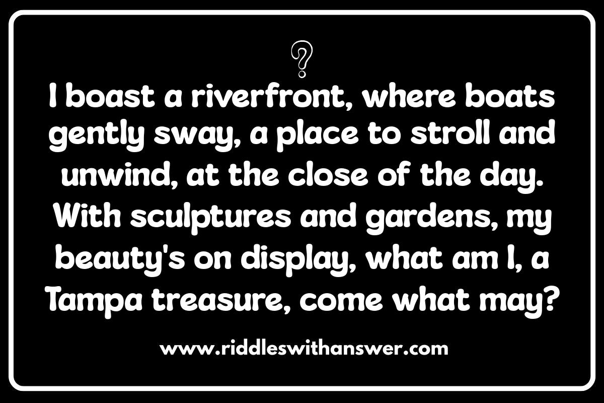 Unlocking Tampa Riddles: Parks and Recreation Edition