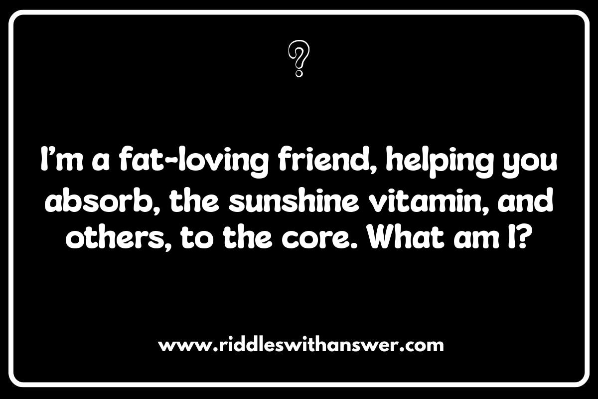 Unlocking the Secrets: Vitamins and Nutrients Riddles