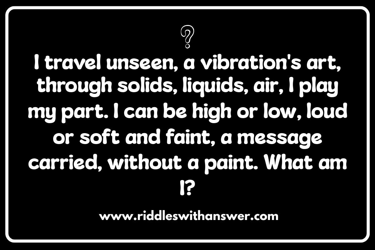 Unraveling the Mysteries: Sound and Waves Riddles