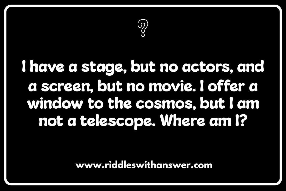 Where Am I Riddles: Testing Your Spatial Reasoning