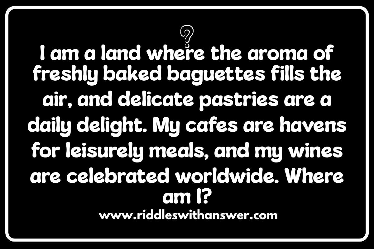Where Am I: Famous Food and Cuisine Riddles