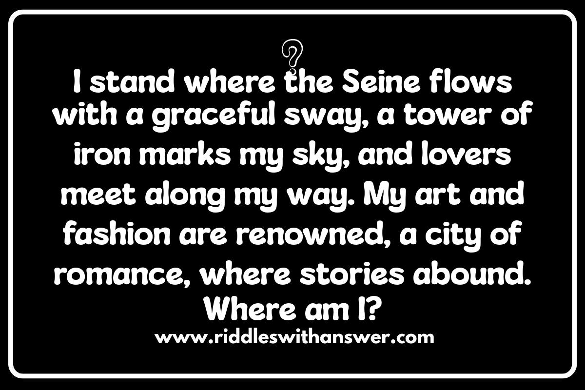 Where Am I: Riddles Focusing on Capital Cities