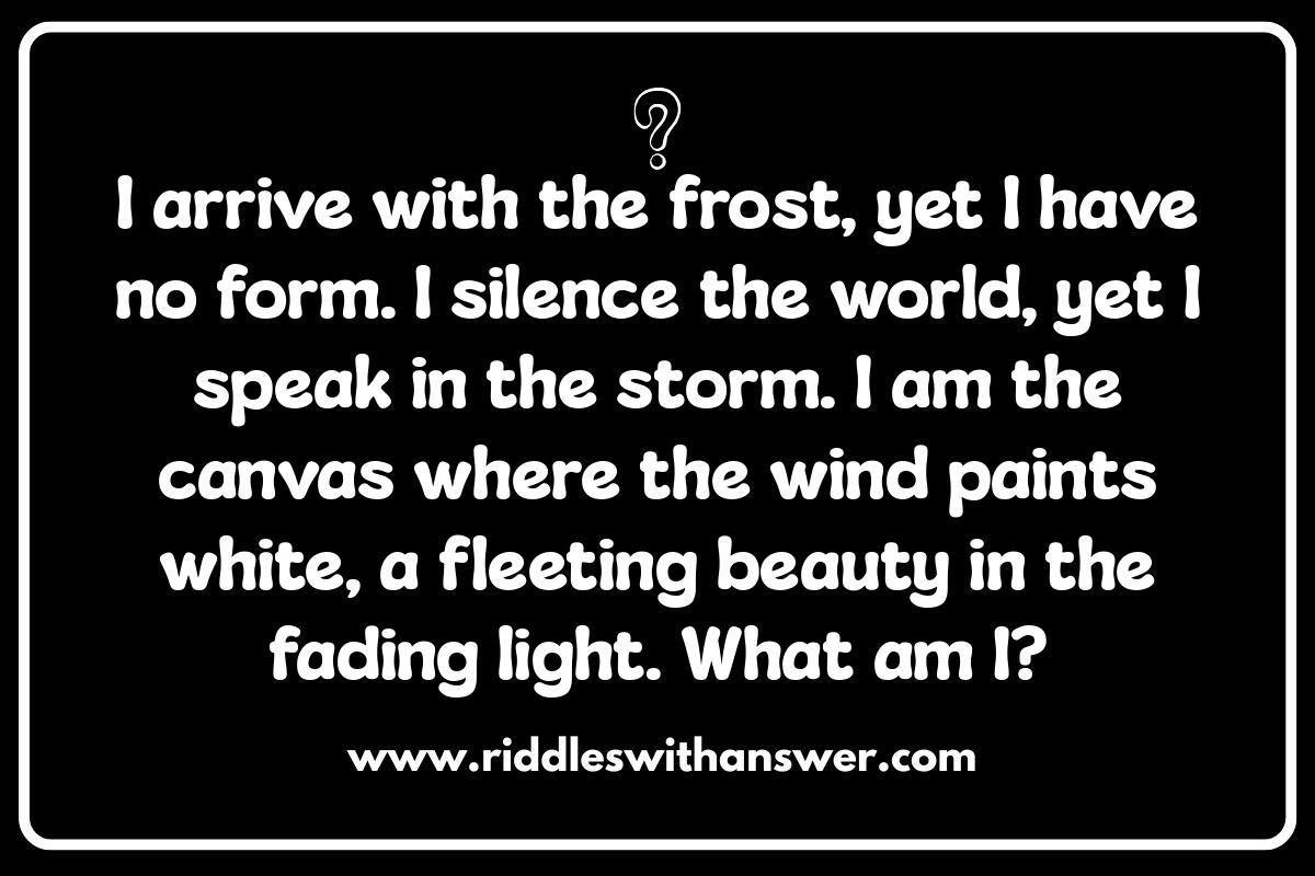 Winter Themed Riddles: Adding a Chill to Your DnD Session