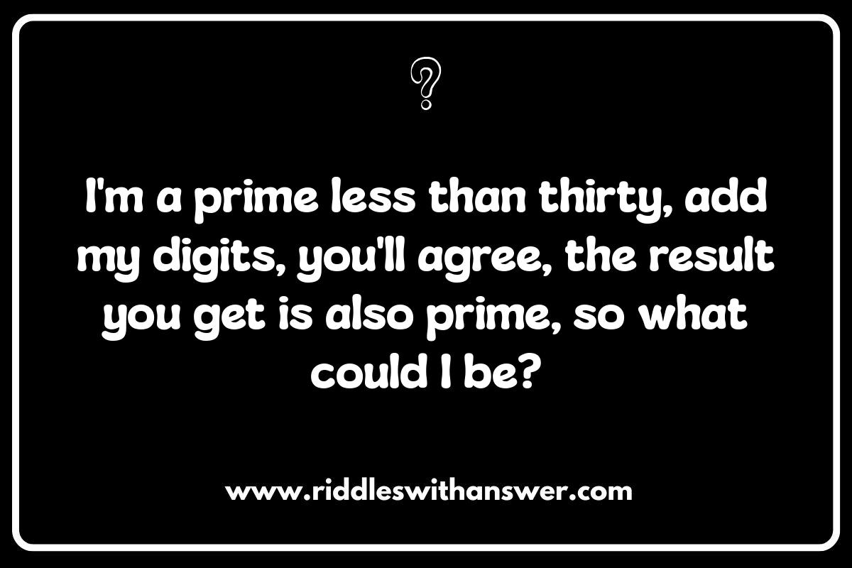 Prime Number Riddles: The Ultimate Brain Teasers