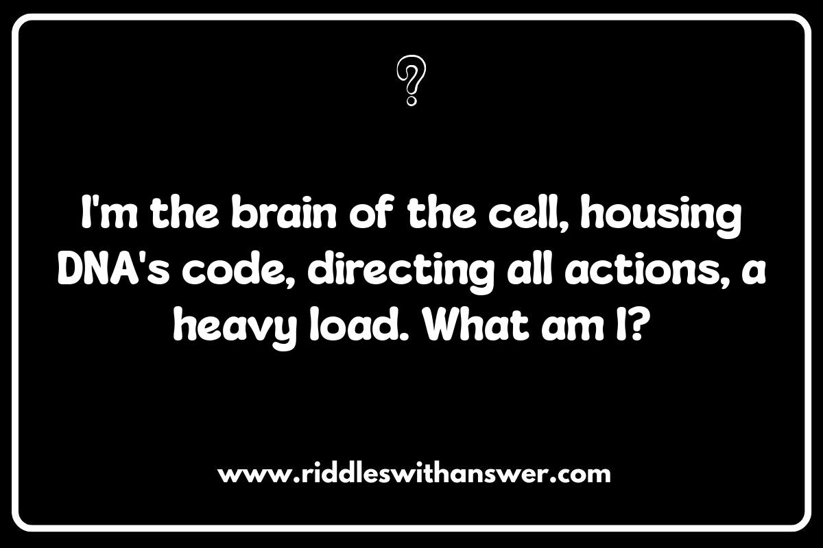 Biology Riddles: Testing Your Cellular Knowledge