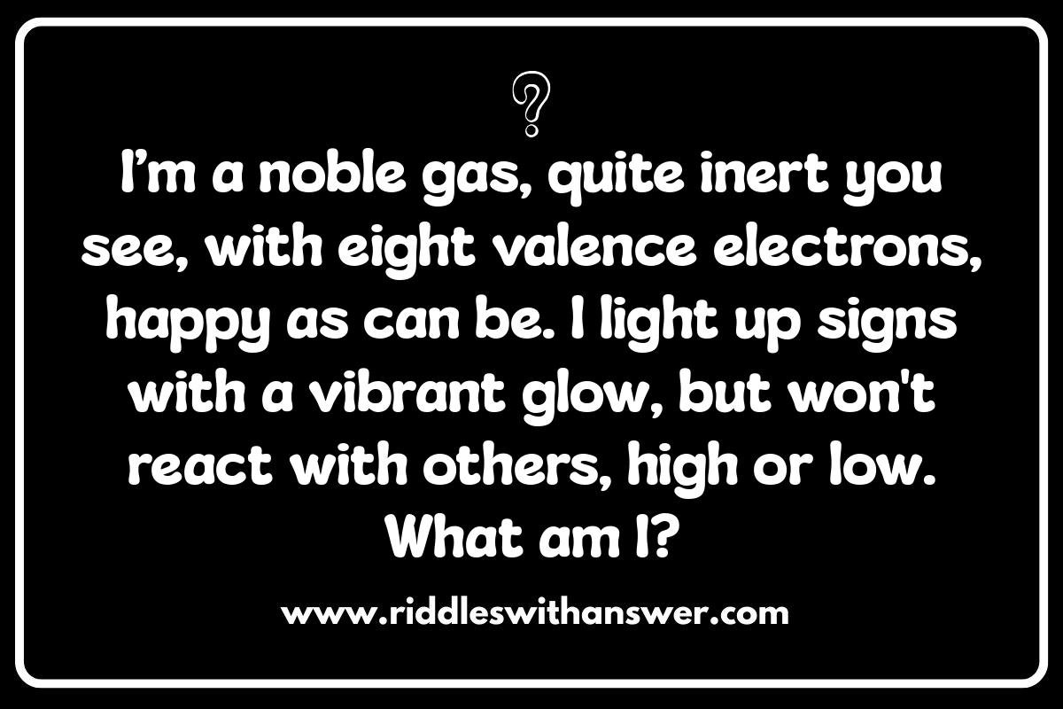 Chemistry Riddles: Testing Your Element Knowledge