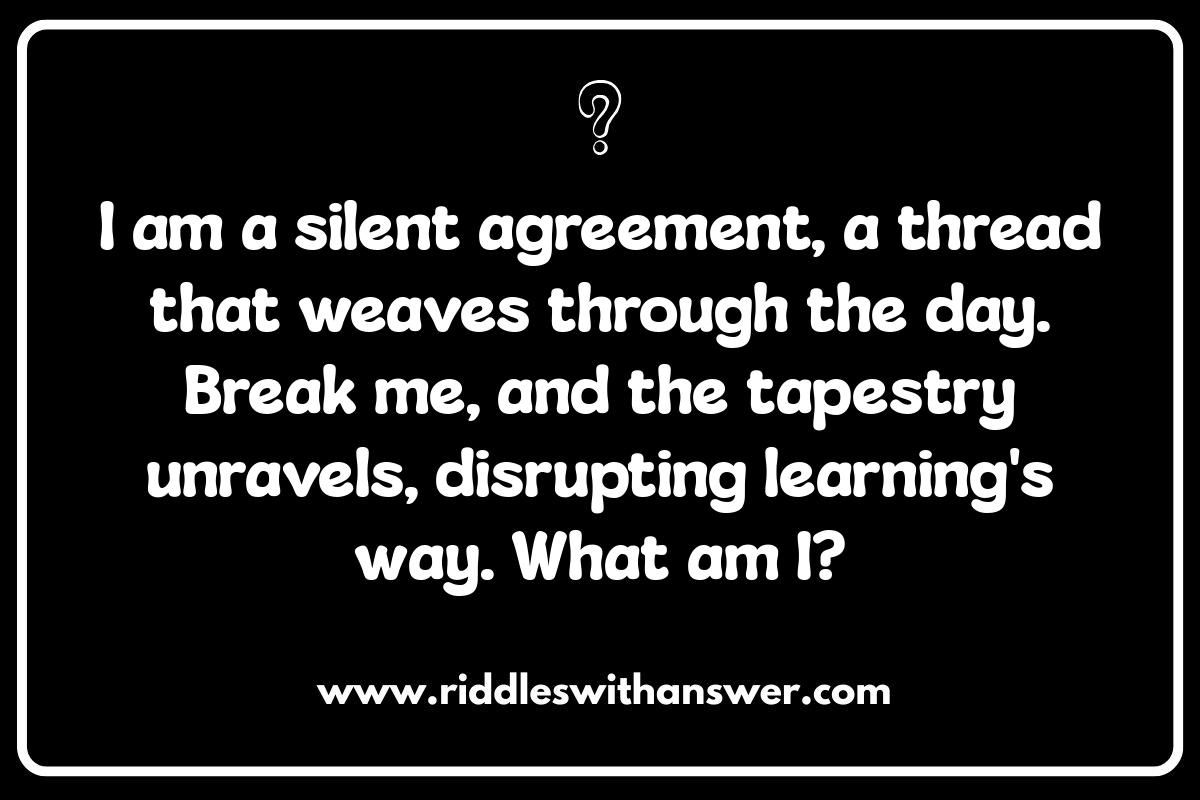 Classroom Rules Riddles: Decoding Expected Behaviors