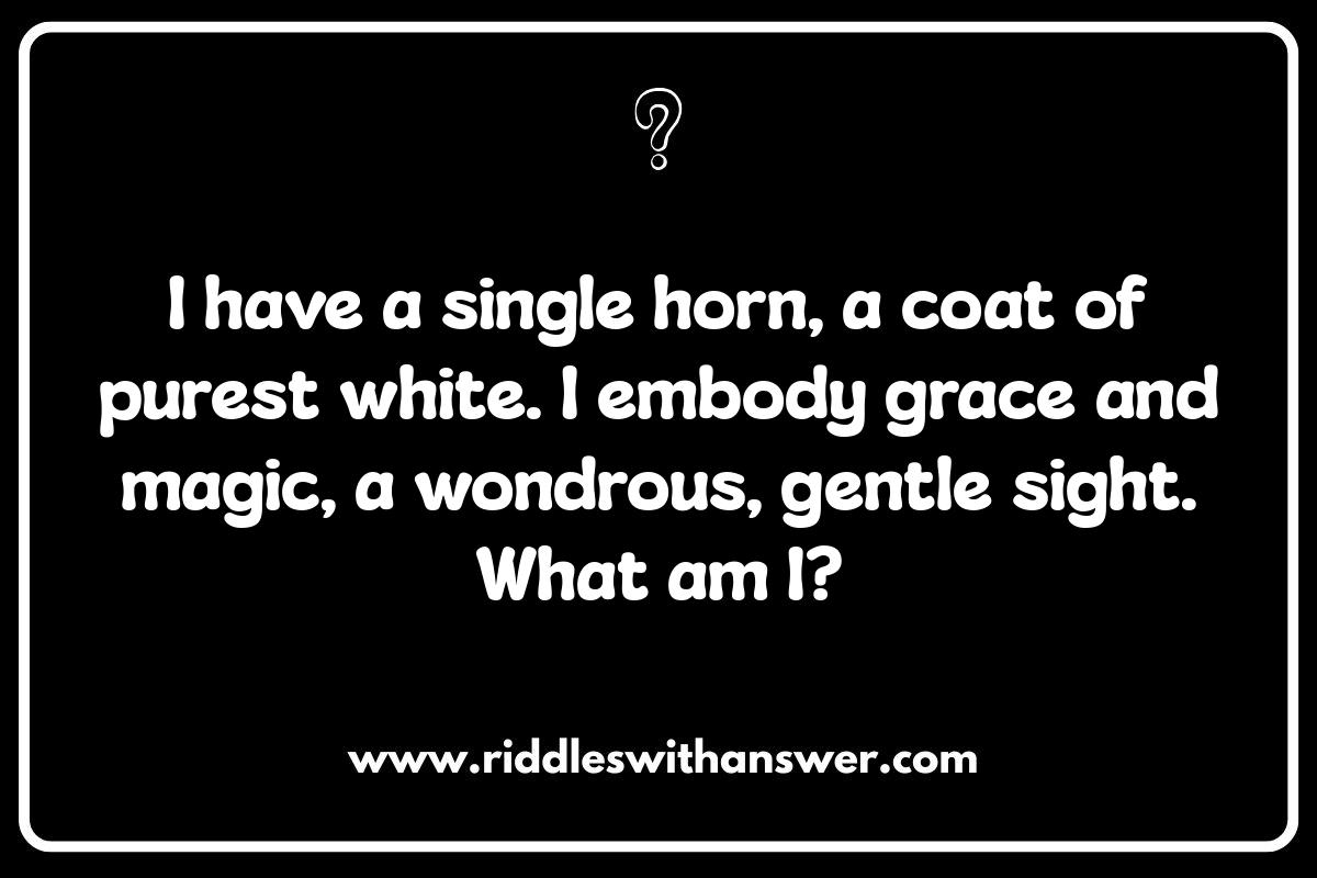 Riddles Featuring Mythical Wildlife: Unicorns and More!
