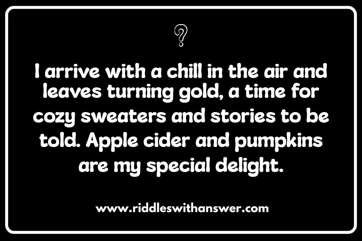 Seasonal Who Am I Riddles: Nature