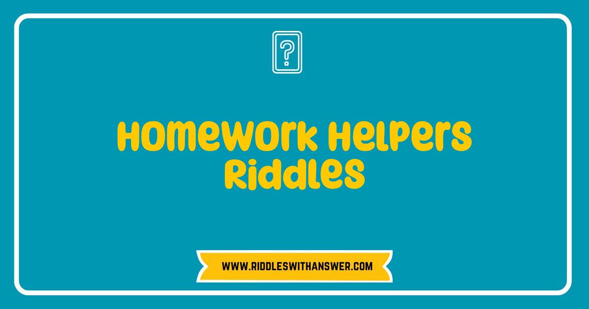 Best Homework Helpers Riddles Sharpen Skills and Boost Brainpower